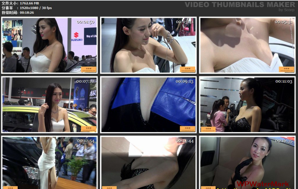 广州车展模特美女秀插图1